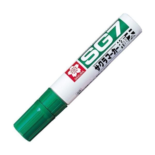 ds-(まとめ) サクラクレパス 油性マーカー SG7 極太 みどり JGK#29 1本 〔×30セット〕