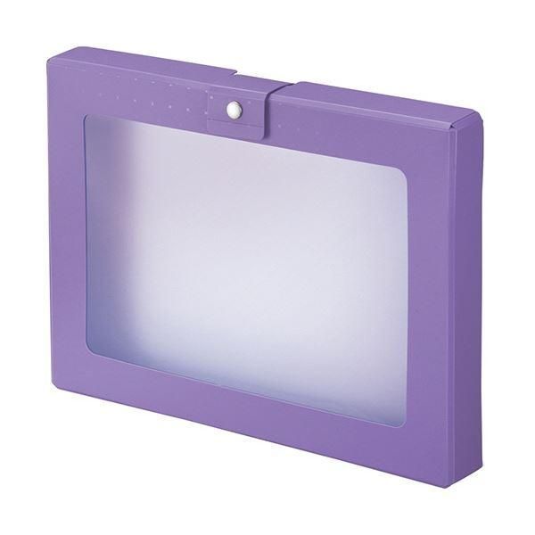 ds-(まとめ) リヒトラブ CUBE FIZZ ハンドケース A4 パープル A-699-10 1個 〔×5セット〕 6,372円