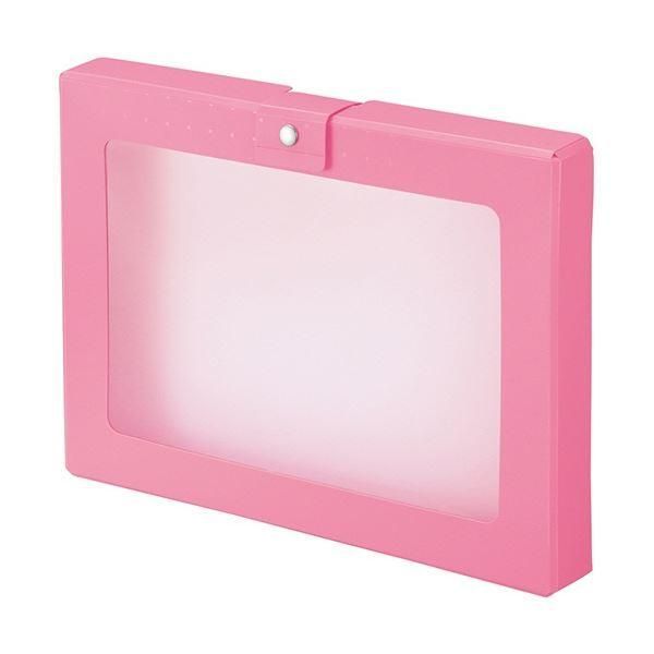 ds-(まとめ) リヒトラブ CUBE FIZZ ハンドケース A4 ピンク A-699-12 1個 〔×5セット〕 6,726円