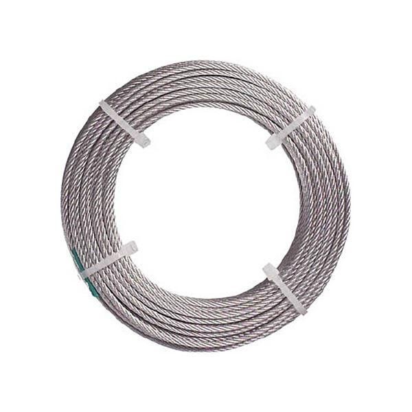 ds-(まとめ) TRUSCO ナイロン被覆ステンレスワイヤロープ 1.5mm×20m CWC-15S20 1巻 〔×3セット〕