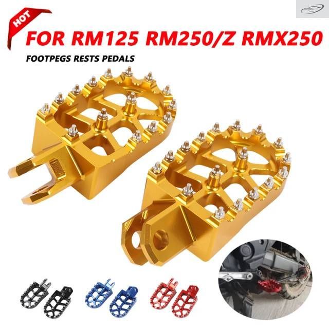 RM125 RM250 RMX250S RMX250R RM 125 250 RMX 250S 250R Motorcycle FootRest Footpeg Foot Pegs Rests Pedal