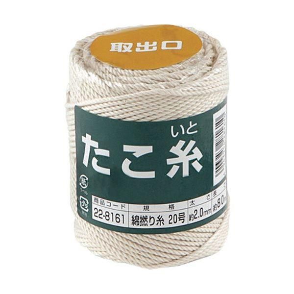 ds-(まとめ) 高木綱業 高木 たこ糸 綿撚り糸 #20 22-8161 1巻 〔×5セット〕