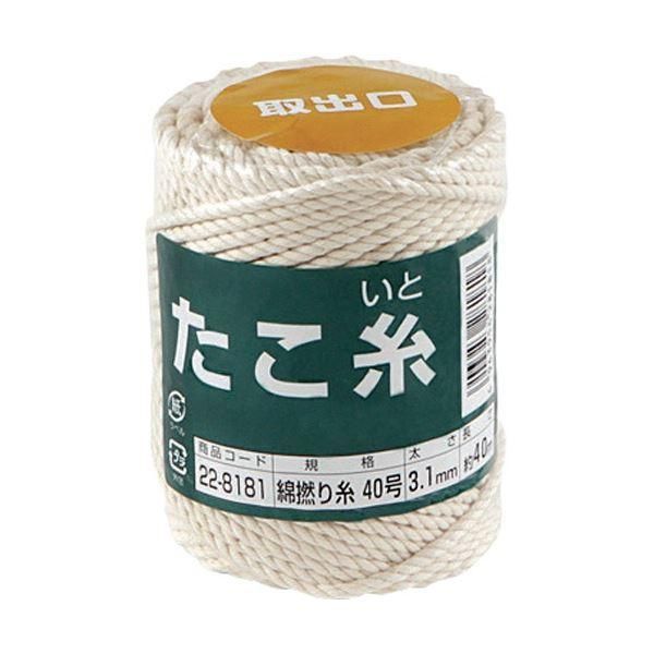 ds-(まとめ) 高木綱業 高木 たこ糸 綿撚り糸 #40 22-8181 1巻 〔×5セット〕