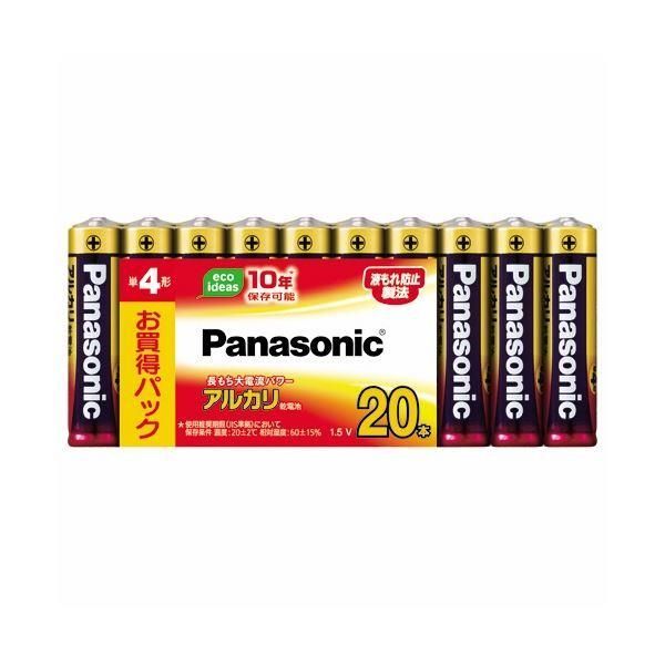 ds-(まとめ) パナソニック アルカリ乾電池 単4形 LR03XJ/20SW 1パック(20本) 〔×5セット〕