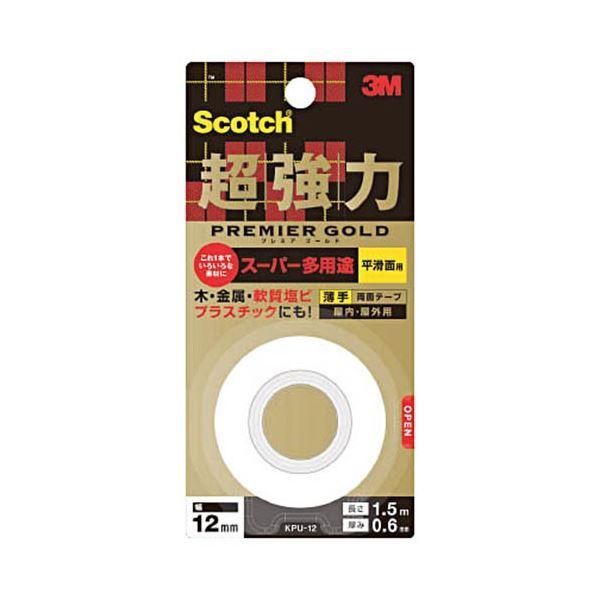 ds-(まとめ) 3M スコッチ 超強力両面テープ プレミアゴールド スーパー多用途 薄手 KPU-25 1巻 〔×5セット〕 5,986円