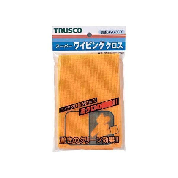ds-(まとめ) TRUSCO スーパーワイピングクロス 300×300mm 黄 SWC-30-Y 1枚 〔×5セット〕