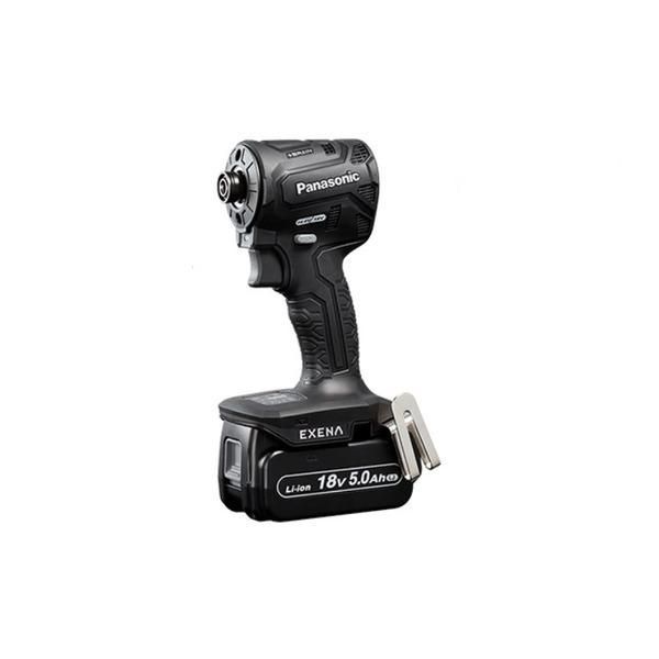 ds-パナソニック EXENA エグゼナ Pシリーズ 18V 充電 インパクトドライバー 黒 5.0Ah電池2個付 EZ1PD1J18D-B 工具 ツール DIY