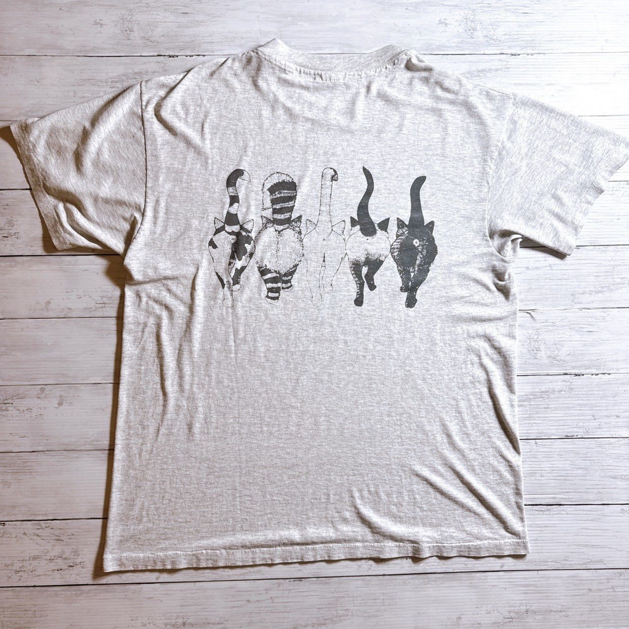 あいみょん 着用 古着 Tシャツ 猫 ヴィンテージ あいみょん着用/両面デザイン】90s Vintage 古 CAT T-shirt キャット