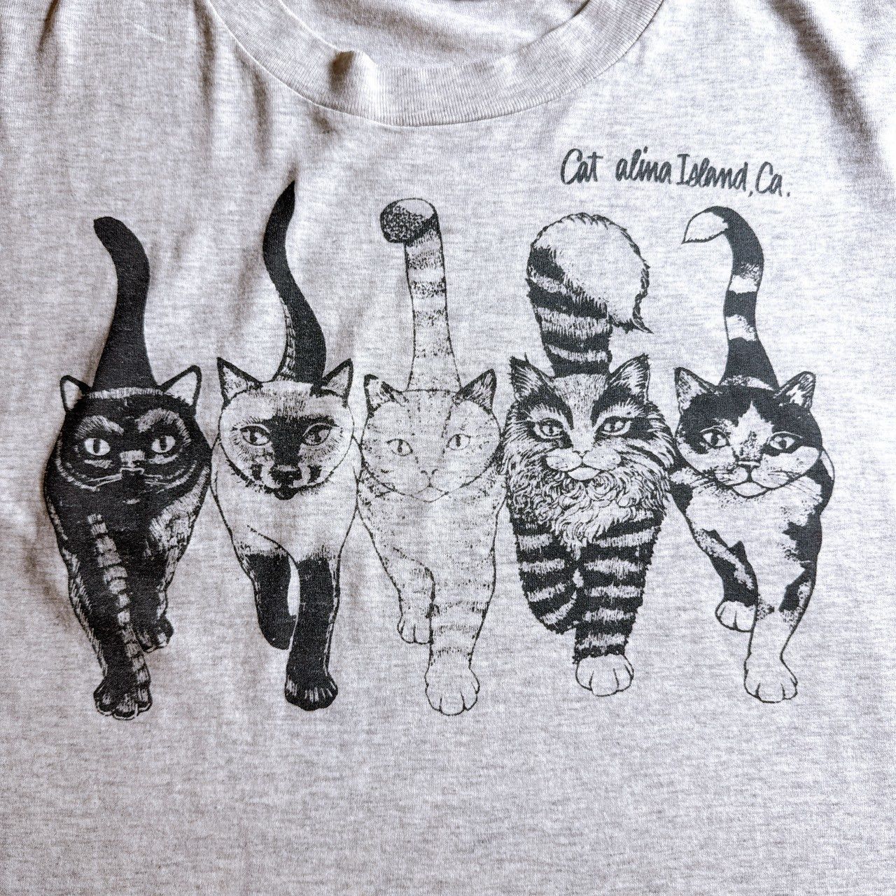 あいみょん 着用 古着 Tシャツ 猫 ヴィンテージ あいみょん着用/両面デザイン】90s Vintage 古 CAT T-shirt キャット
