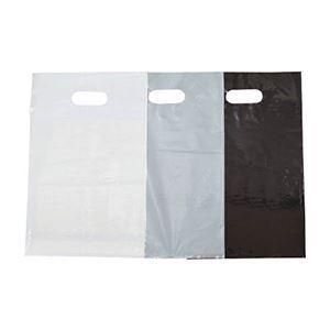 ds-(まとめ) TRUSCO カラーポリ手提げ袋 M 0.08×300×450mm 白 F-3045W 1パック(20枚) 〔×5セット〕