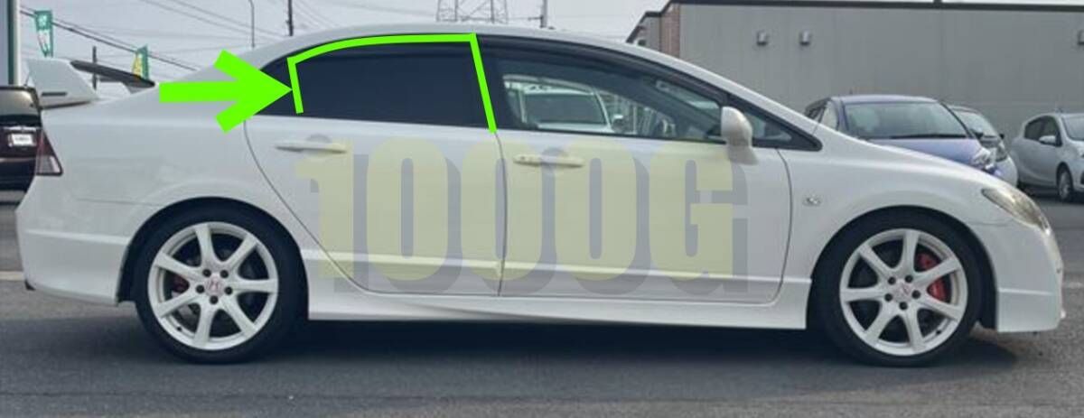 【ホンダ純正新品】HONDA 未使用品 ★超希少品★ シビック FD2 FD1 ランチャンネル ガラスラン 左後 リア左 タイプR 2005/9-2010/8