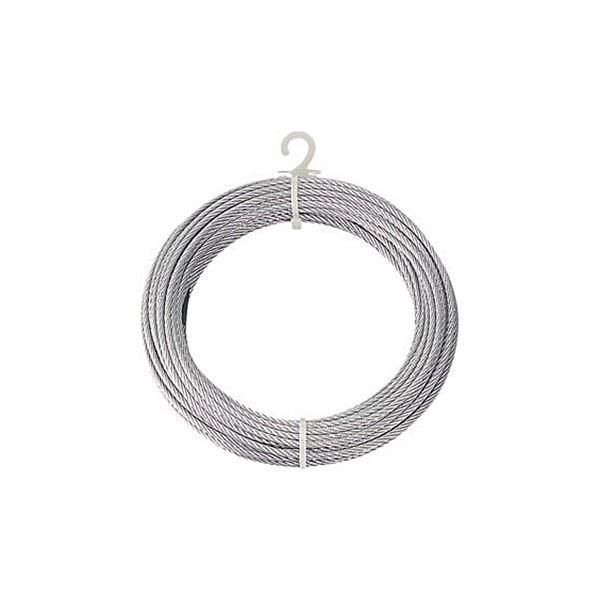 ds-(まとめ) TRUSCO メッキ付ワイヤロープ Φ6mm×10m CWM-6S10 1本 〔×3セット〕