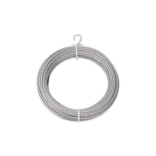 ds-(まとめ) TRUSCO メッキ付ワイヤロープ Φ4mm×20m CWM-4S20 1本 〔×3セット〕