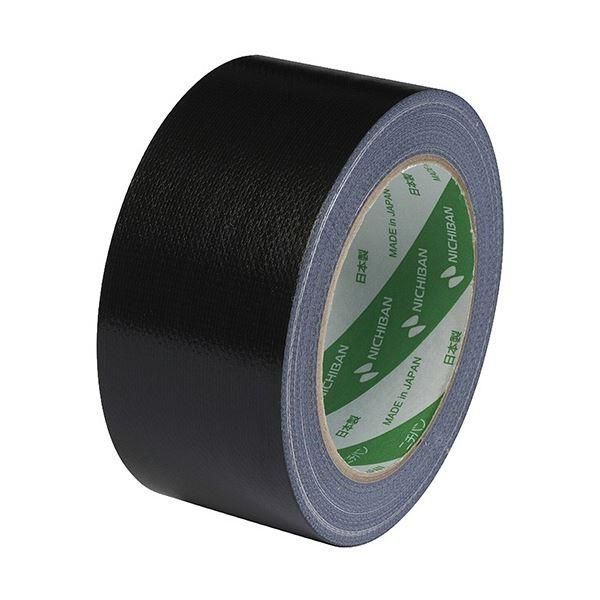 ds-ニチバン 布粘着テープ No.121 中軽量物封かん用 50mm×25m 黒 1216-50 1セット(30巻)
