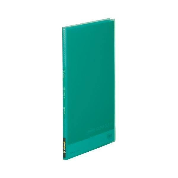 ds-(まとめ) キングジム シンプリーズ クリアーファイル(透明) A4タテ 10ポケット 背幅10mm 緑 186TSPH 1セット(10冊) 〔×3セット〕