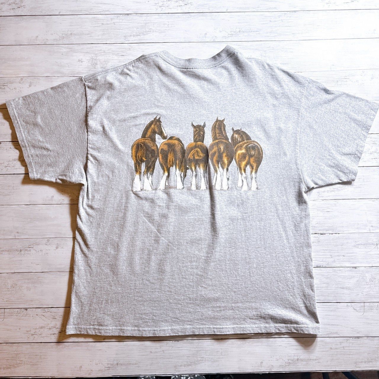 在原みゆ紀着用/お宝古着】90s USA Vintage HORSE T-shirt ホース