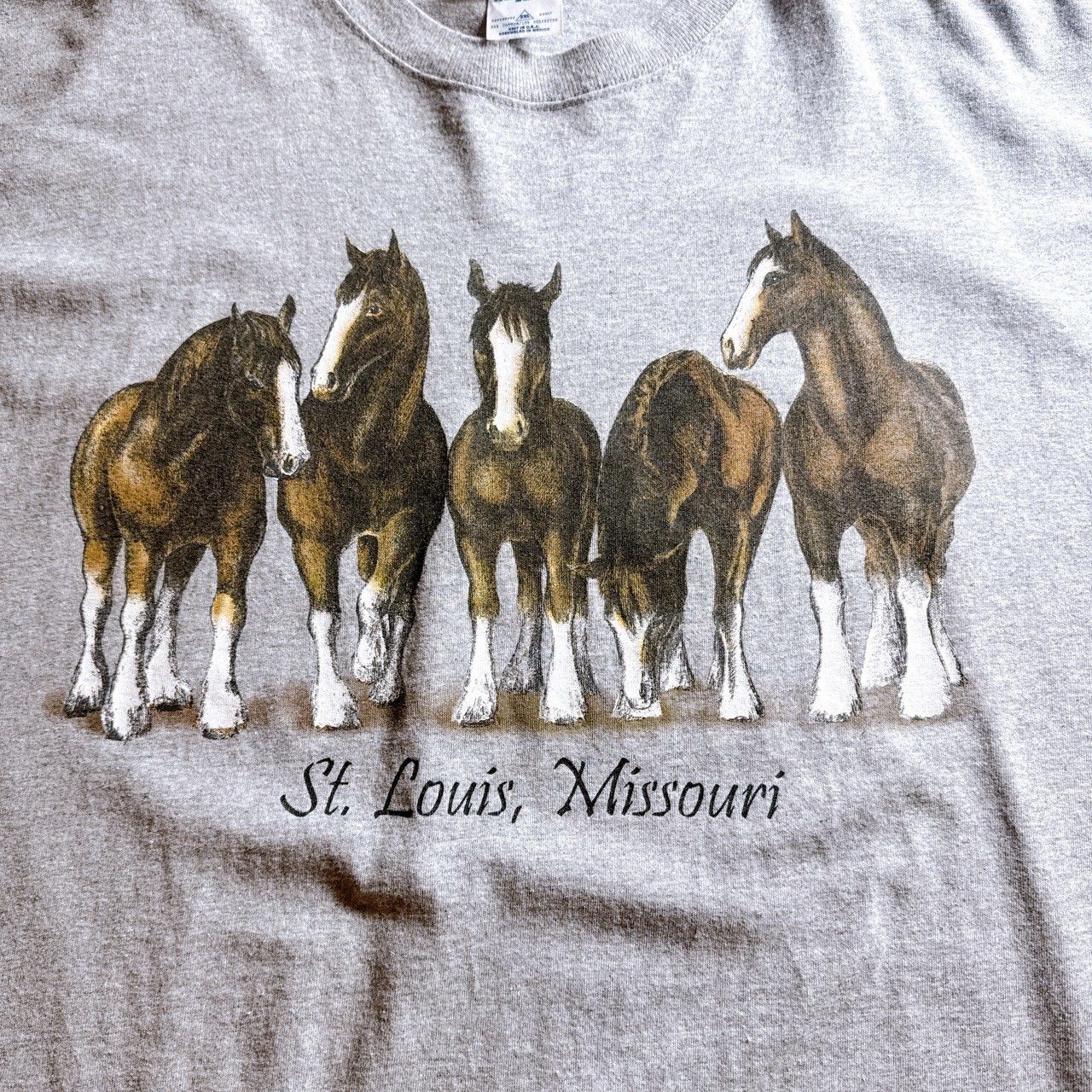 在原みゆ紀着用/お宝古着】90s USA Vintage HORSE T-shirt ホース