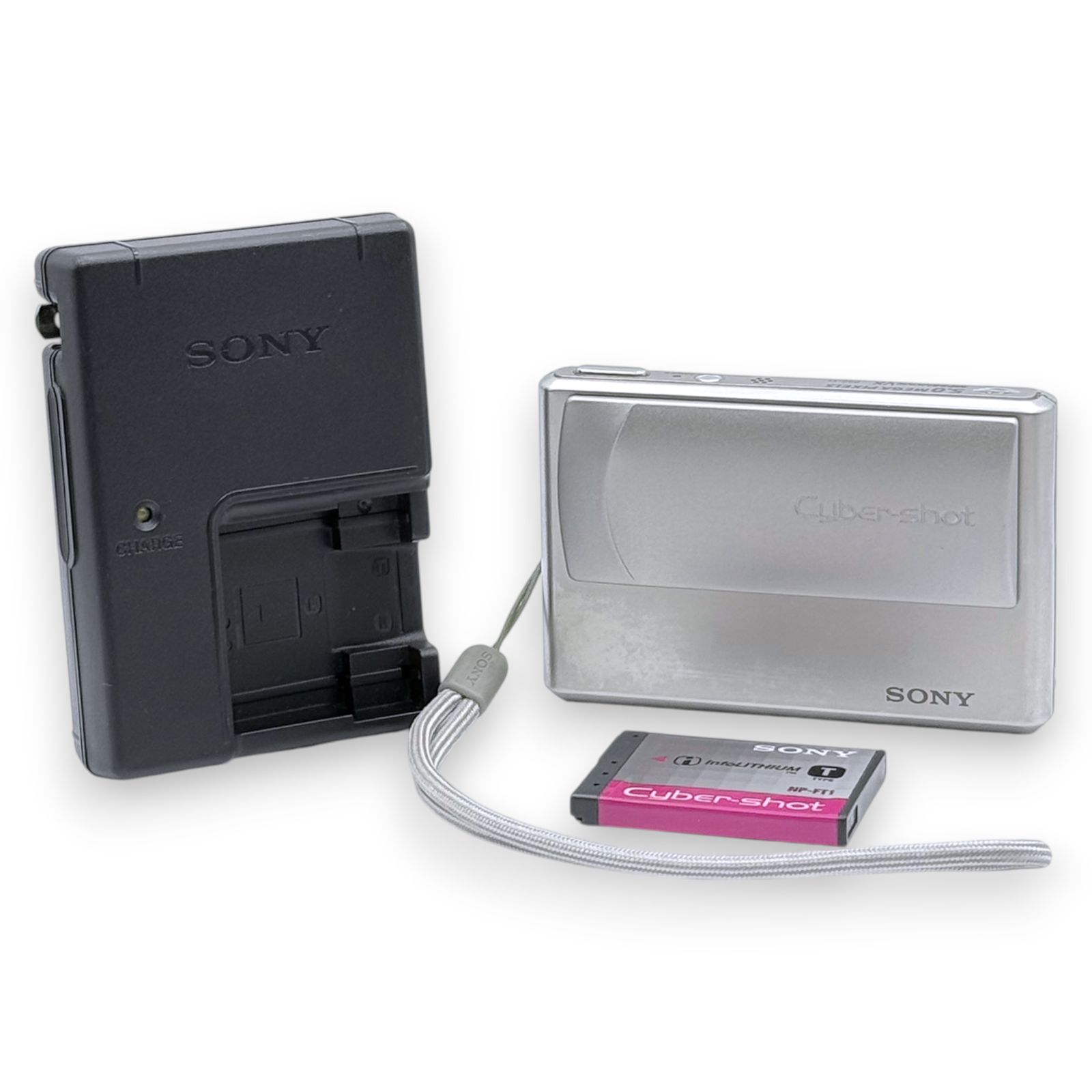 【158】SONY Cybershot DSC-T1　デジタルカメラ　シルバー系 8,360円