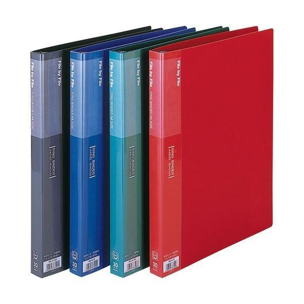 ds-ビュートン リングバインダー A4タテ30穴 45枚収容 背幅32mm レッド RB-A4W-R 1セット(20冊) 14,796円
