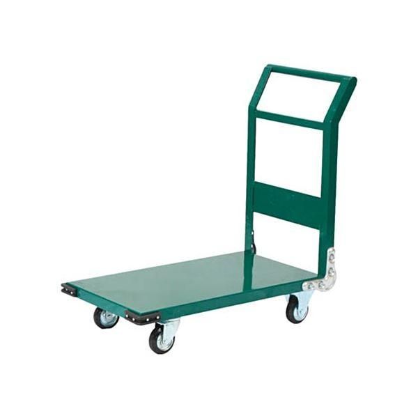 ds-TRUSCO 鋼鉄製 運搬車 1200×750mm φ200 プレス車 緑 SH-1N-GN 1台 完成品