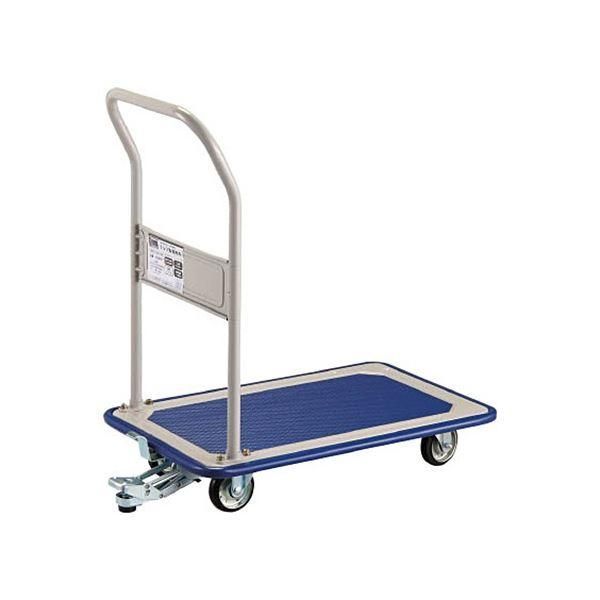 ds-TRUSCO プレス製台車 固定式 740×460mm ストッパー付 150KNS 1台 組立品