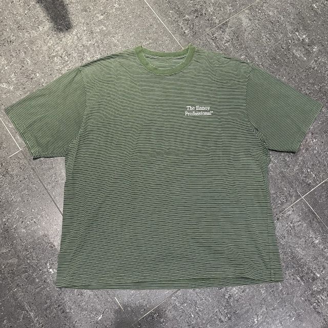 ENNOY 22ss BORDER S/S TEE SIZE-XL エンノイ ボーダー半袖Tシャツ 南堀江店