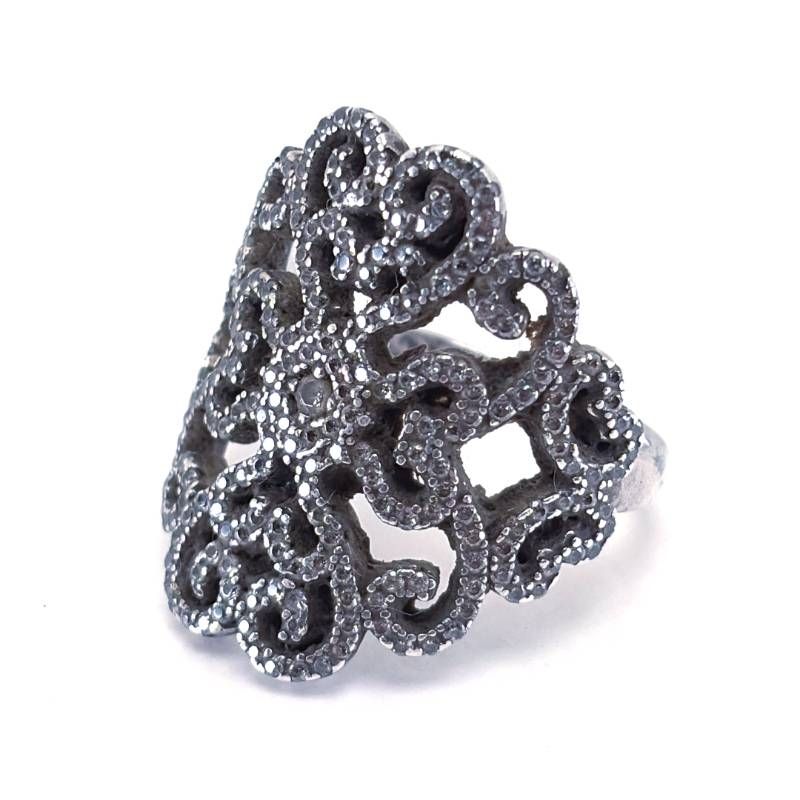 【美品】ORUS BIJOUX オラスビジュー／シルバー リング 指輪／14号／SV925／シルバー 6,320円