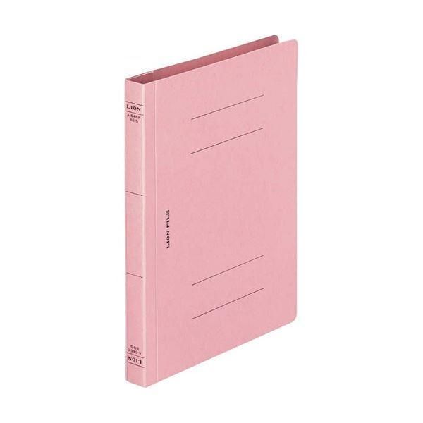 ds-(まとめ) ライオン事務器 フラットファイル(環境)樹脂押え具 B6タテ 150枚収容 背幅18mm ピンク A-546KB6S 1セット(10冊) 〔×5セット〕 6,928円
