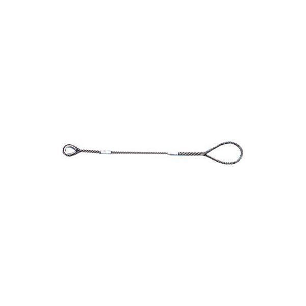 ds-TRUSCO Wスリング Bタイプ 片端シンブル入 12mm×1m GRB-12S1 1本