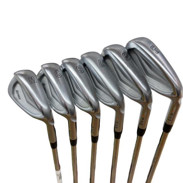 【中古】 ピン i210 6S アイアンセット IR 純正特注シャフト (フレックスS) メンズ 男性用 右利き 右用 Cランク ゴルフクラブ