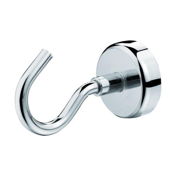ds-(まとめ) TRUSCO 強力マグネットフック 固定タイプ 42mm THM-42N 1個 〔×3セット〕