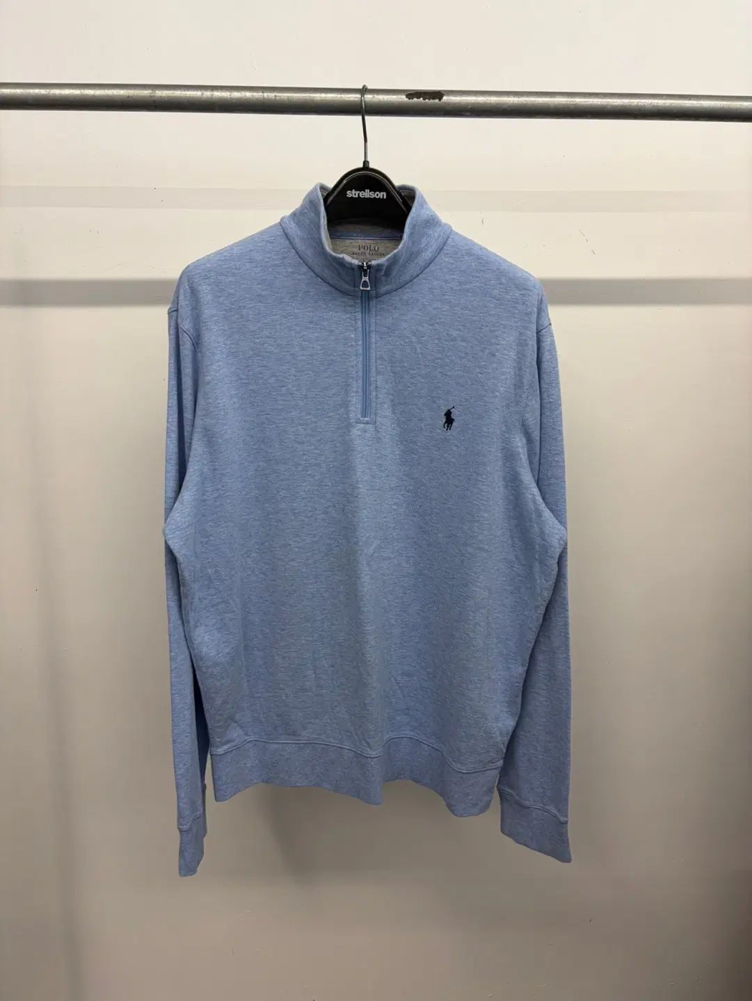 (105) メンズ ポロラルフローレン ソフトツイル ハーフジップアップ モックネック スウェットシャツ 長袖Tシャツ