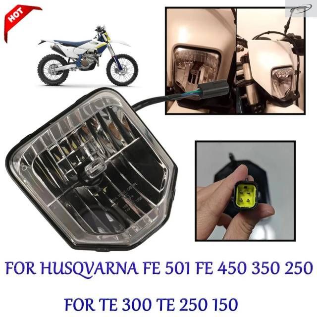Motorcycle LED Headlight Lamp Head Light Headlamp Husqvarna FE 501 FE 450 350 250 TE 300 TE 250 150 2025 2024