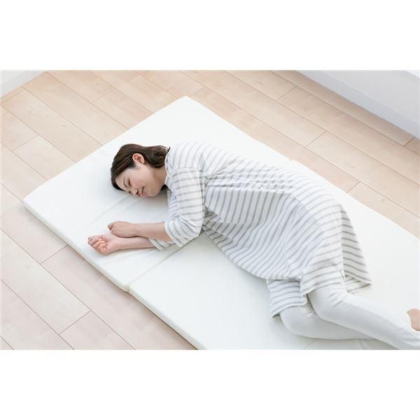 ds-マットレス 寝具 シングル 約91×192×5cm アイボリー 日本製 バランスマットレス ベッドルーム 寝室 インテリア家具