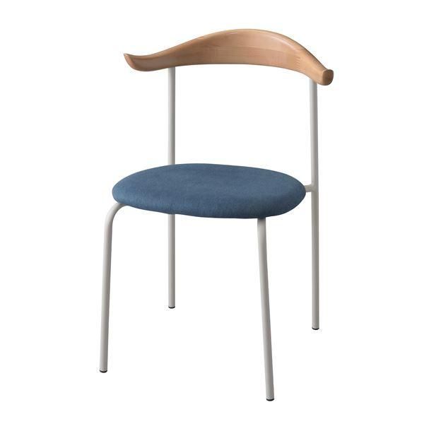 ds-パーソナルチェア リビングチェア 約幅56cm スチール 木製 インディゴ 完成品 リビング ダイニング インテリア家具
