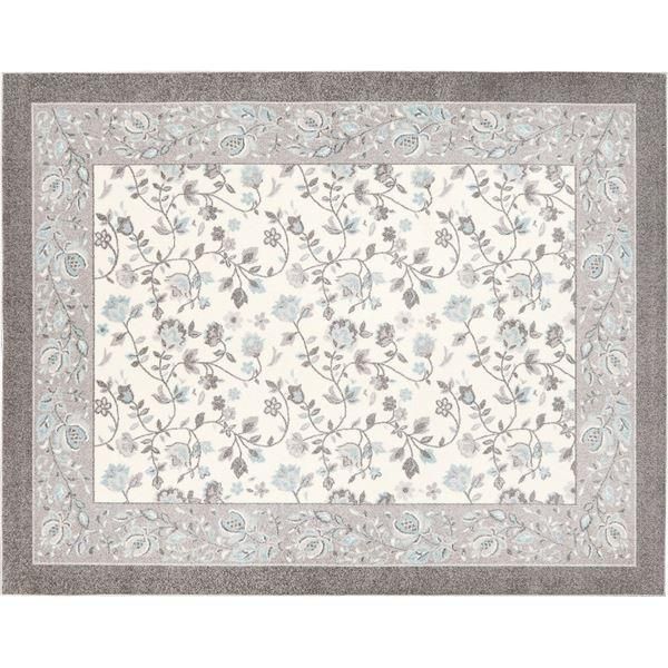 ds-防炎 マット/絨毯 〔約190×290cm グレー〕 手洗いOK すべりにくい ホットカーペット対応 『ジュレ』 プレーベル