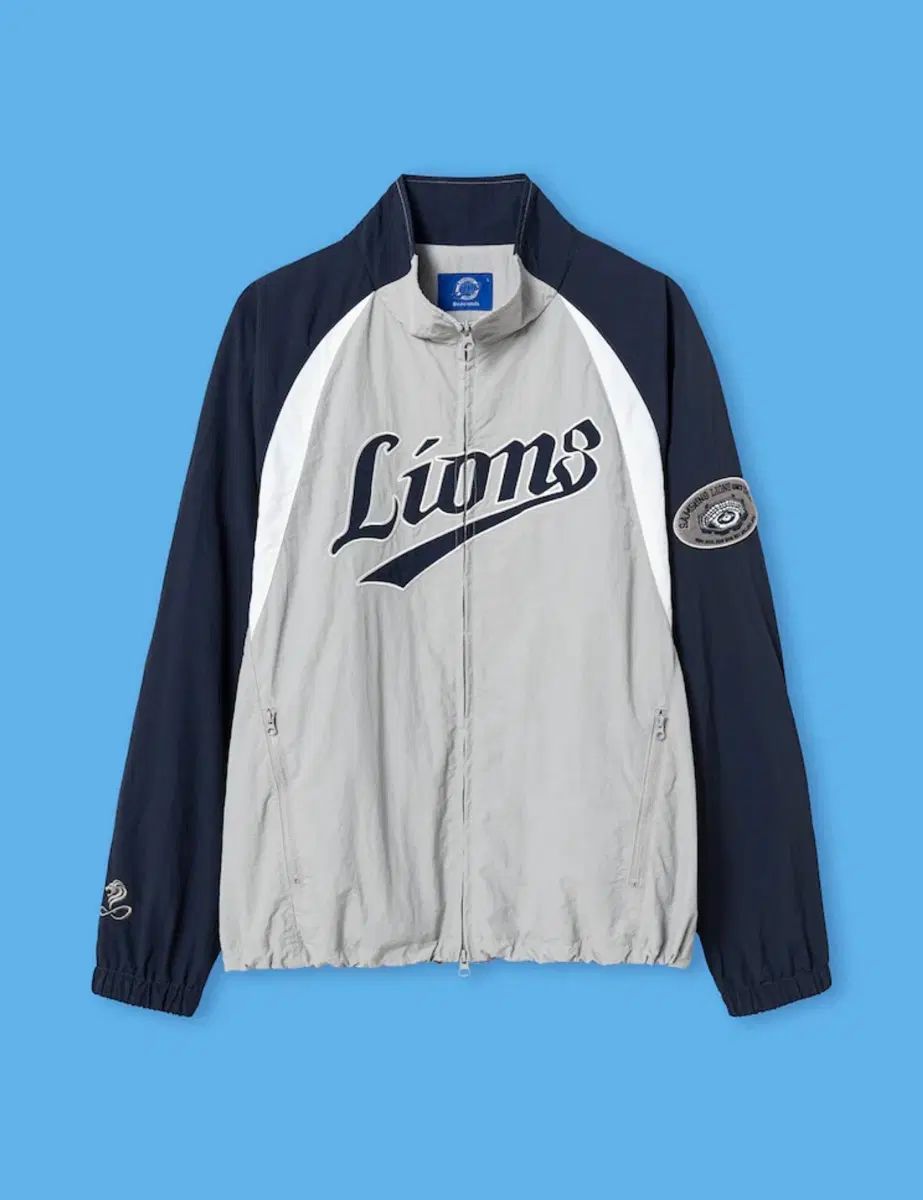 XXL SAMSUNG サムスン LIONS₍ライオンズ) x 8seconds エイトセカンズ ジップアップ ジャケット グレー