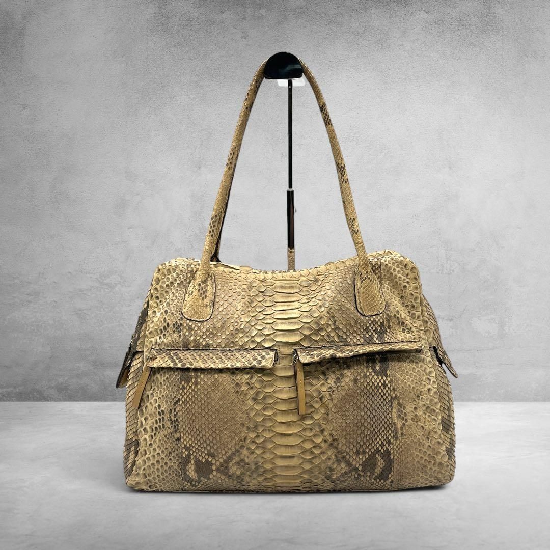 say h リアルパイソン トートバッグ ダイヤモンドパイソン 本革 蛇革 11,385円
