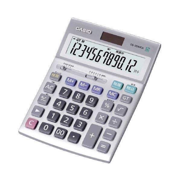 ds-カシオ計算機 実務電卓検算 デスクタイプ12桁 シルバー DS-20WKA-N 13,235円