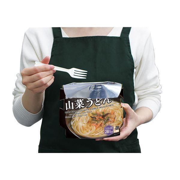 ds-尾西食品 米粉めん 保存食 米粉でつくった山菜うどん×30個セット 袋入り フォーク付き 非常食 企業備蓄 防災用品 避難用具