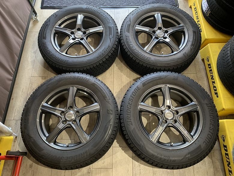 【2607028】スタッドレス TOPRUN VR5 17インチ 7J +45 PCD114.3 5H + BLIZZAK DM-V3 225/65R17 2021年 RAV4 ハリアー エクストレイル ヴァンガード CX-5 CX-8 CR-V 等