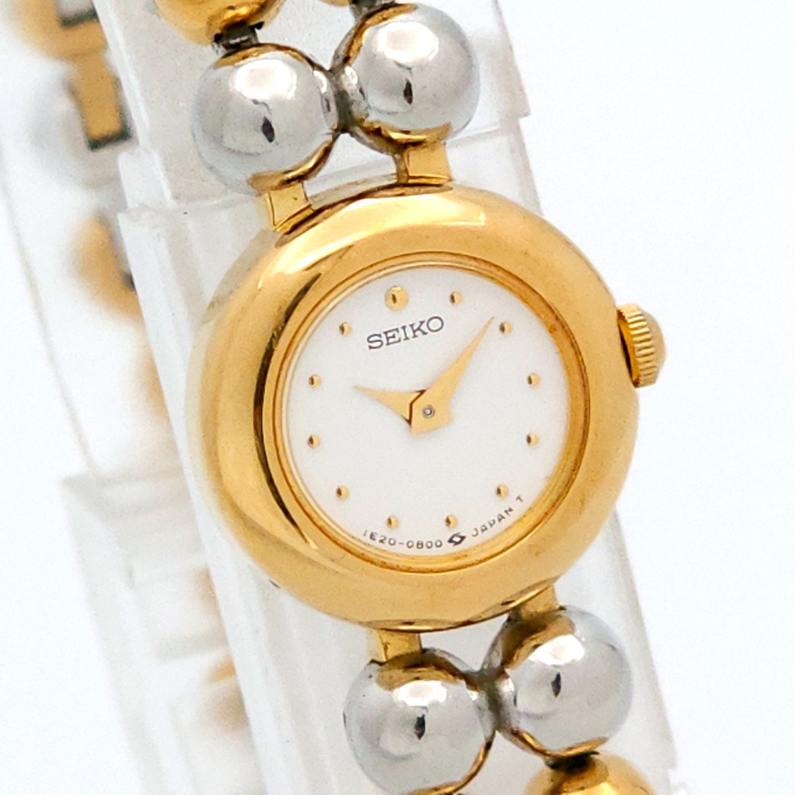 ★良品 SEIKO セイコー 1E20-0290 QZ 動作品 ブレスレット