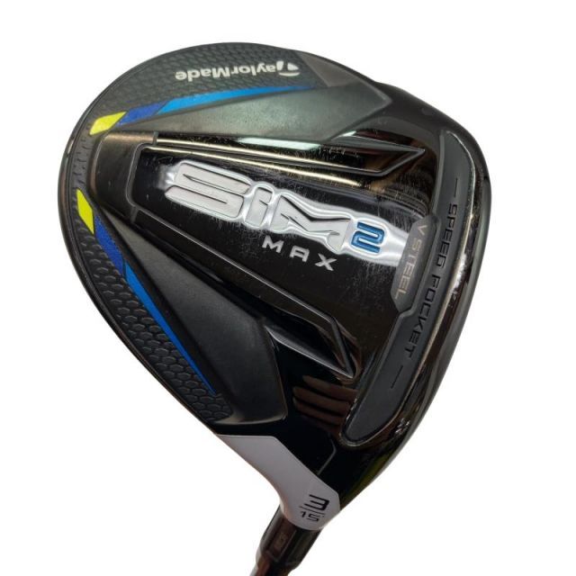 【中古】 テーラーメイド SIM2 MAX 3W USA フェアウェイウッド FW VENTUS BLUE 6(TM) FW (フレックスS) メンズ 男性用 右利き 右用 Bランク ゴルフクラブ