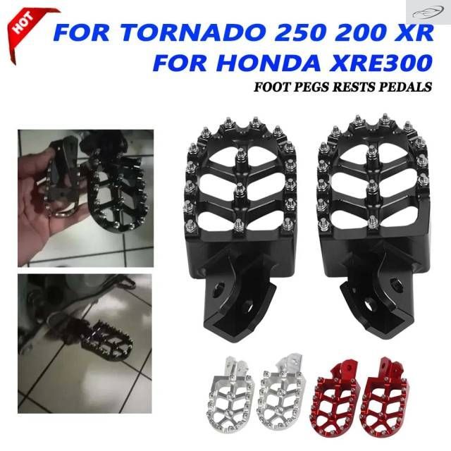 HONDA Tornado 250 XR 200 XR250 XR200 XRE300 XRE 300 Motorcycle Modified Footpegs Footrest Foot Pegs Rest Pedal