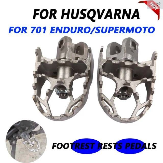 Husqvarna 701 Enduro 701 Supermoto Super Moto 2016-2024 Motorcycle Footrest Footpegs Foot Pegs Rests Foot Pedals