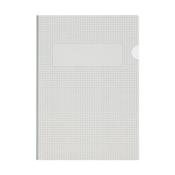 ds-(まとめ）ライオン事務器 紙製メモホルダー A4 グレー KM-6D-50P 1パック（50冊）〔×5セット〕