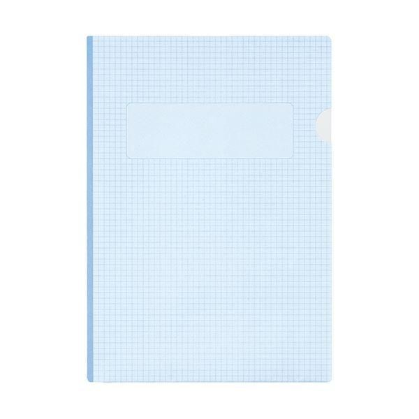 ds-(まとめ）ライオン事務器 紙製メモホルダー A4 ブルー KM-6D-50P 1パック（50冊）〔×5セット〕