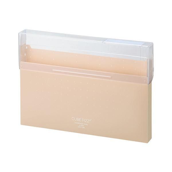 ds-(まとめ）リヒトラブ CUBE FIZZコングレスケース A4 ベージュ A-6024-16 1個〔×30セット〕