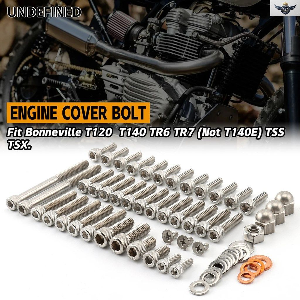 オートバイ エンジン UNC 六角穴付きカバーボルトキット トリアンフ ボンネビル T120 TR6 T140V T140VJ T140D T140AV T140LE TSS TSX カス