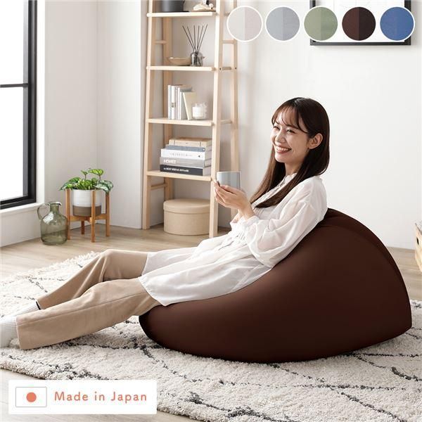 ds-ビーズクッション 単品 ブラウン 洗えるカバー クッション オットマン STIIBO